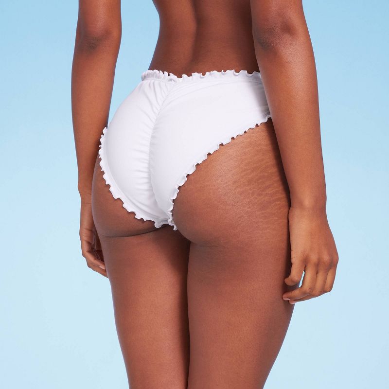 Women's Ruffle Cheeky Bikini Bottom - Shade & Shore™, 3 of 13