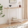 Kings Brand Furniture Console Table with Shelves - Modern Metal Wood Sofa Table for Living Room, Entryway, Hallway, Foyer - 3 of 4