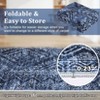 Washable Rugs for Living Room Vintage Geometric Area Rug Farmhouse Non-Slip Low Pile Carpet Home Decor - 4 of 4