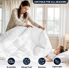 King Size Comforter Hypoallergenic Super Soft Breathable Quilted Diamond Stitch Bed Comforter - White - 4 of 4