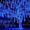Joyfy Christmas Tubes Lights, 192 LED 8 Tubes Meteor Light, Snowfall Icicle Cascading Rain Light for Xmas Tree Party Holiday Decorations - 4 of 4