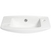 ALFI ABC115 White 20inches Small Wall Mounted Ceramic Sink with Faucet Hole - 3 of 4