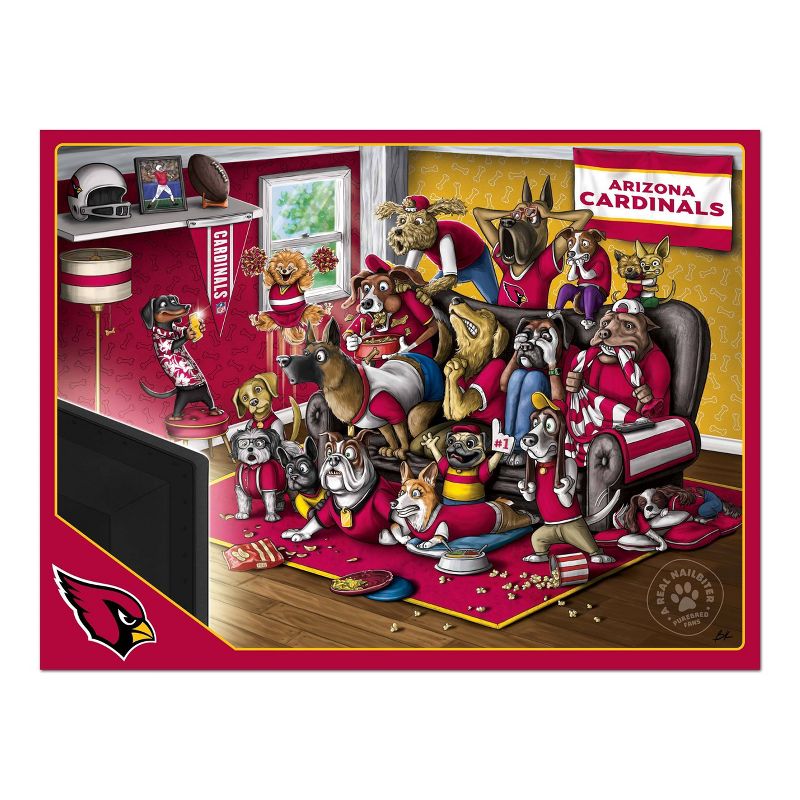 NFL Arizona Cardinals Purebred Fans &#39;A Real Nailbiter&#39; Puzzle - 500pc, 3 of 4