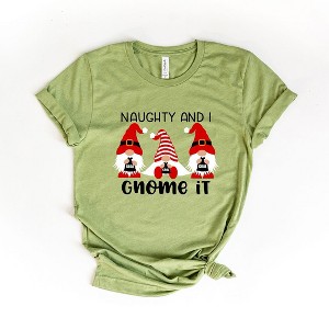 Simply Sage Market Naughty and I Gnome It Short Sleeve Graphic Tee - 1 of 4