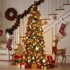 Yaheetech 6Ft/7.5Ft Prel-lit Artificial Christmas Tree with Warm White Lights, Green - 2 of 4
