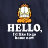 Boys' - Garfield - Hello Go Home Now Graphic Long Sleeve Fleece Sweatshirt - 2 of 4
