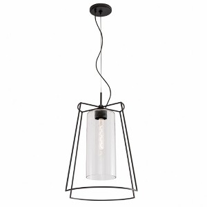Norwell Lighting Cere 1 - Light Pendant in  Matte Black - 1 of 3