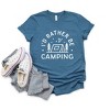 Simply Sage Market Women's I'd Rather Be Camping Tent Short Sleeve Graphic Tee - 3 of 4