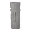 Christopher Knight Home 10" Wide Poulan Concrete Outdoor Novelty Polynesian Planter Stone Gray: Urn-Style, No Assembly Required - 4 of 4