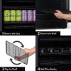 Newair Stone Brewing 179 Can or 49 Bottle Wine and Beverage Refrigerator with  FlipShelf™ , 24" Built-In Wine Cooler with Reversible Shelves - 3 of 4