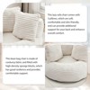 Hrinhom 45" W Modern Bean Bag Chair,Corduroy Lazy Sofa Couch with Pillows and Handle - 4 of 4