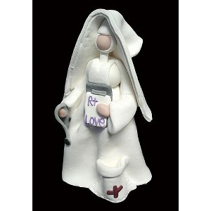 Roman Set of 4 Claydough Catholic Nun Nurse Figurines Thank You Gifts #46383 - 1 of 1