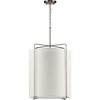 Progress Lighting Kempsey 3-Light Pendant, Brushed Nickel, Summer Linen Shade - 3 of 4