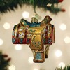 Old World Christmas Blown Glass Ornament for Christmas Tree, Western Saddle - 2 of 4