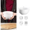 Soup/Cereal Bowls Set of 8, White Ceramic Bowls, Porcelain Bowls for Kitchen Dessert Rice Side Dish Snack Soup Fruits Cereal Ice Cream - 3 of 4