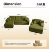 XIZZI Modular Sectional Sofa Couch, L/U-Shape Upholstered Couch, Modern Minimalist Couches for Living Room, Free Combination Deep Seat Corner Couch - 3 of 4