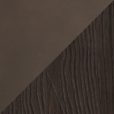 Gray Wood and Steel Rustic Counter Bench