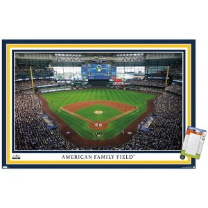 Trends International MLB Milwaukee Brewers - American Family Field 22 Unframed Wall Poster Prints - 1 of 4