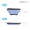 Unique Bargains Pasta Veggies Kitchen Collapsible Food Colander with Extendable Handle 3 Pcs - 3 of 4