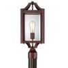 Franklin Iron Works Rockford Rustic Farmhouse Outdoor Post Light Bronze Iron 20 1/4" Clear Beveled Glass for Exterior Barn Deck House Porch Yard Patio - 3 of 4