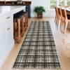 Modern Geometric Striped Area Rug Machine Washable Rugs - 4 of 4