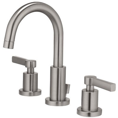 OakBrook Brushed Nickel Widespread Bathroom Sink Faucet 8 in.