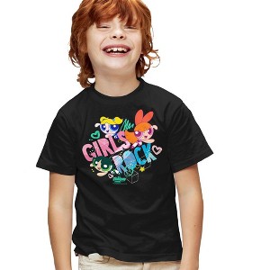 Boys' Short Sleeve Powerpuff Girls Girls Rock T-Shirt - 1 of 4