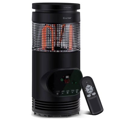 Costway Portable Electric Space Heater 1500W Indoor Adjustable Thermostat Remote Control
