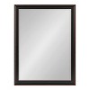 Kate and Laurel Havana Plastic Rectangle Mirror, 21x27, Black - 2 of 4