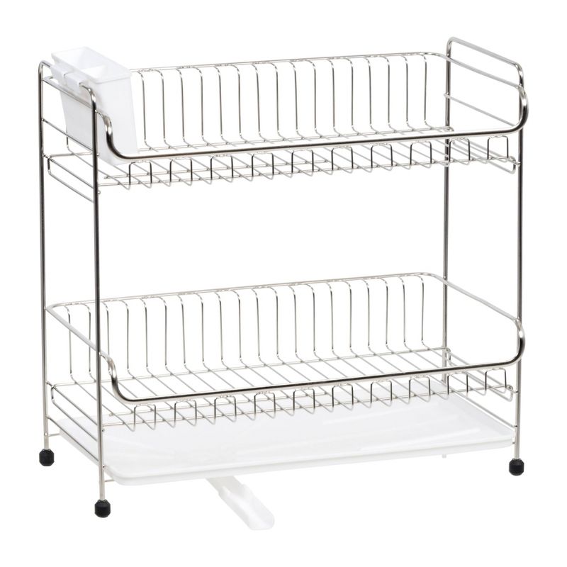 IRIS 2 Tier Stainless Steel Compact Dish Rack
, 3 of 12