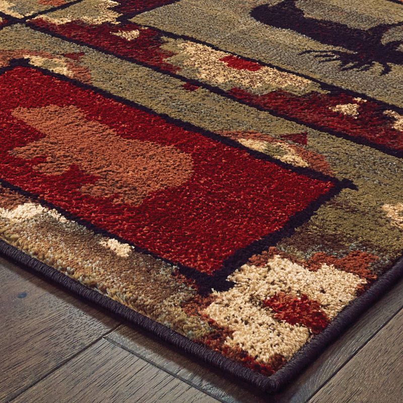 Weston Forest Impressions Area Rug Brown/Rust - Captiv8e Designs, 3 of 5