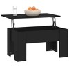 vidaXL Coffee Table Black 31.1"x19.3"x16.1" Engineered Wood - 4 of 4