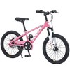 KWPZQEB 20 Inch Mountain Bike with Steel Frame, Outdoor Cycling Bike with Dual Disc Brake System & Adjustable Saddle, Kids Bicycles for Boys & Girls - 2 of 4