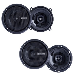 Memphis Audio 1 Pair of PRX5 5.25" Coaxial Speakers and 1 Pair of PRX602 6.5" Coaxial Power Reference Series Speakers - 1 of 4