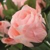 Floral Home 15.4" Pink Rose Spray - 24-Piece - 2 of 2