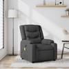 vidaXL Massage Recliner Chair Dark Grey - 2 of 4