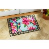Evergreen Hummingbird and Hibiscus Embossed Floor Mat - 3 of 4