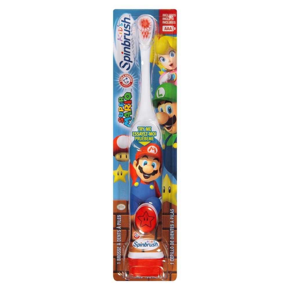 Arm & Hammer Spinbrush Kids Super Mario Battery Toothbrush