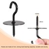 Unique Bargains Iron Wall-Mounted Ceiling Hooks for Hanging Chandeliers Plant - 3 of 4