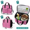 PetAmi Dog Travel Bag, Pet Supplies Organizer with Pockets, Food Container Collapsible Bowls, Gift Accessories Weekend Camping - 2 of 4