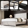 AMERLIFE 5 Pieces Farmhouse Bedroom Sets, Bed Frame, 54" W 6 Drawer Dresser, 47'' H 5 Drawer Dresser, Nightstand Set of 2 - 3 of 4