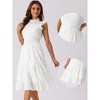 Allegra K Women's Sleeveless Smocked Waist Gilding Metallic Stars Chiffon Party Dress - 2 of 4