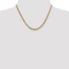 Black Bow Jewelry 10k Yellow Gold 4.5mm Solid Concave Anchor Chain Necklace - 2 of 4