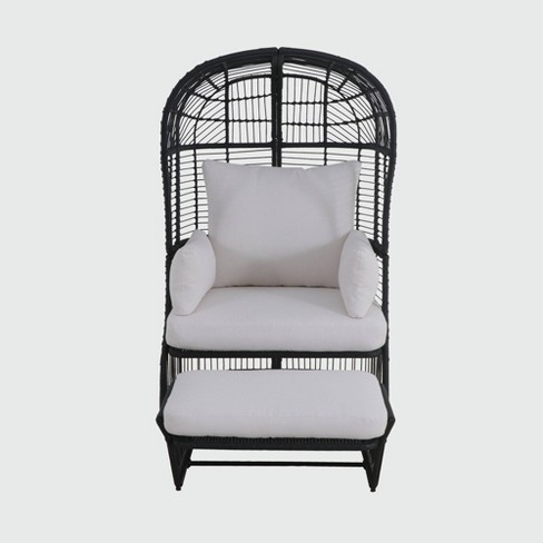 Featured image of post Black And White Egg Chair : Egg chairs come in different designs and can handle different users relatively well.