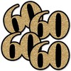 Big Dot of Happiness Adult 60th Birthday - Gold - Decorations DIY Party Essentials - Set of 20 - 2 of 4