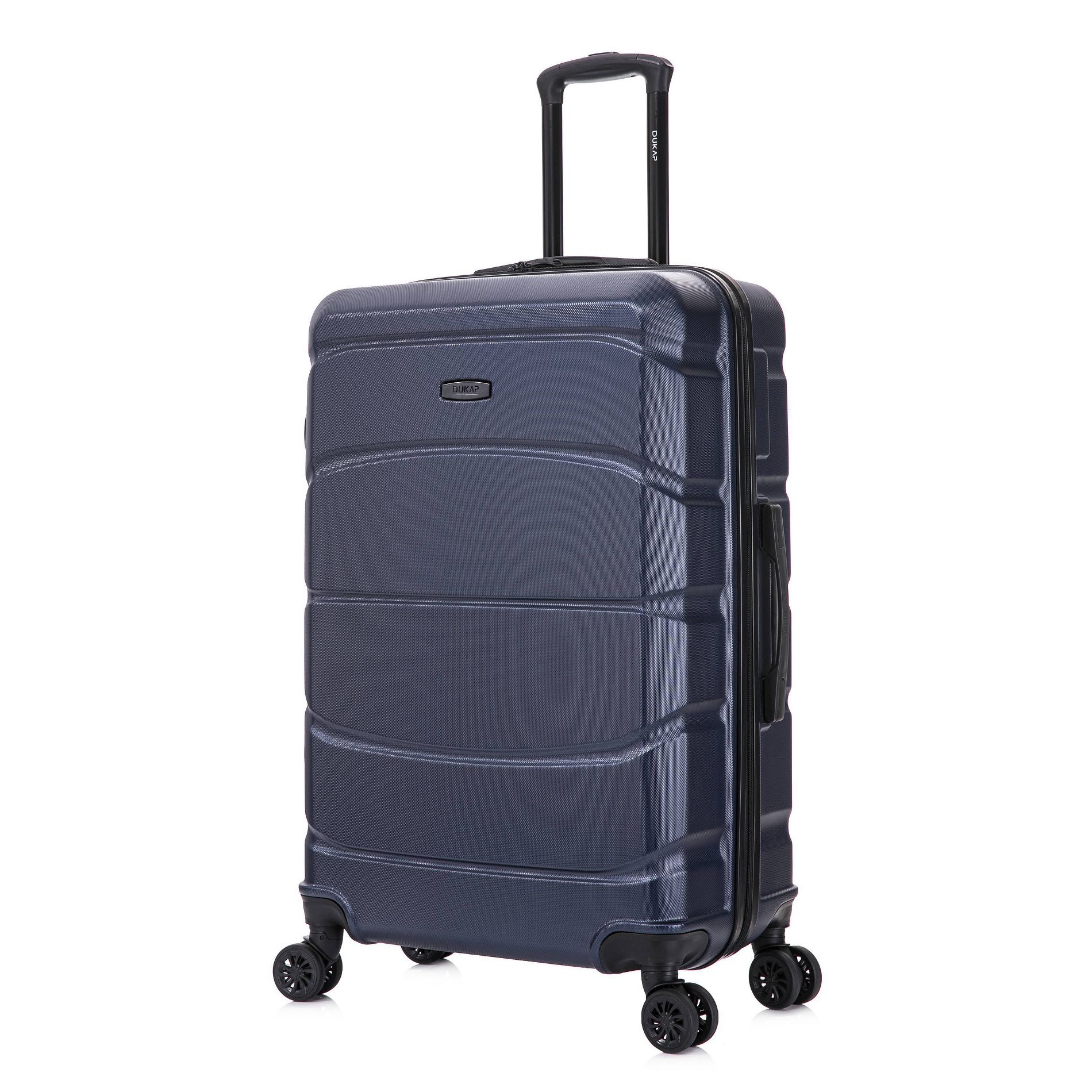 DUKAP Sense Lightweight Hardside Large Checked Spinner Suitcase - Blue