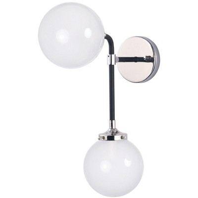 Maxim Lighting Atom 2 - Light Wall Light in  Black/Polished Nickel