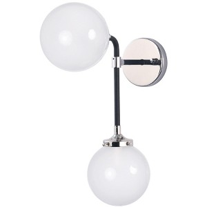 Maxim Lighting Atom 2 - Light Wall Light in  Black/Polished Nickel - 1 of 3