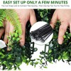 6PCS 20"x20" Artificial Grass Wall Faux Mixed Flowers & Plants Hedge Screen - 4 of 4