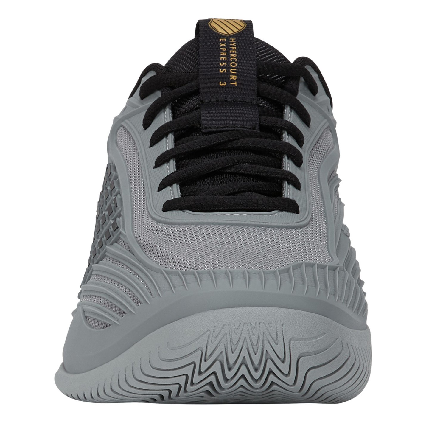 Мужские кроссовки K-Swiss Hypercourt Express 3 (Ultimate Gray/Moonless Night/Gold), цвет: Серый — фото 3